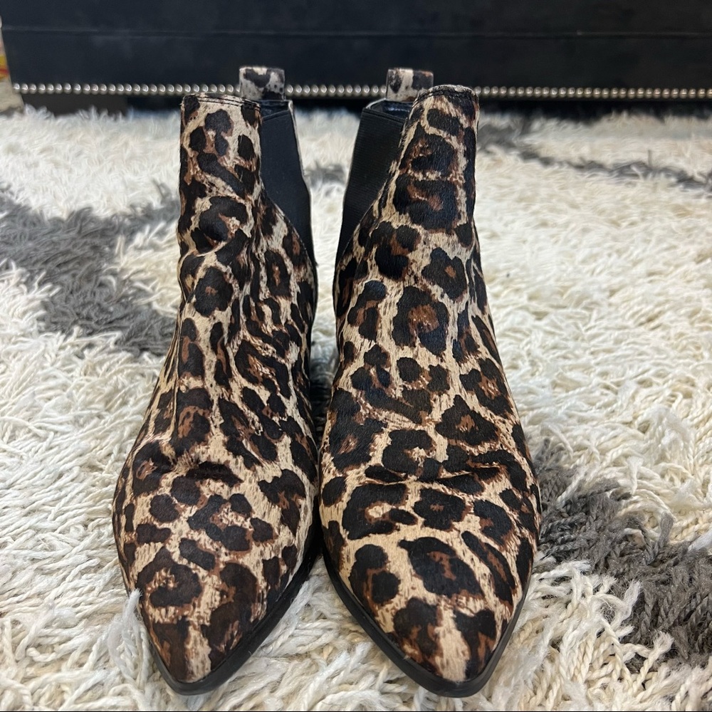 Leopard Print Ankle Boots